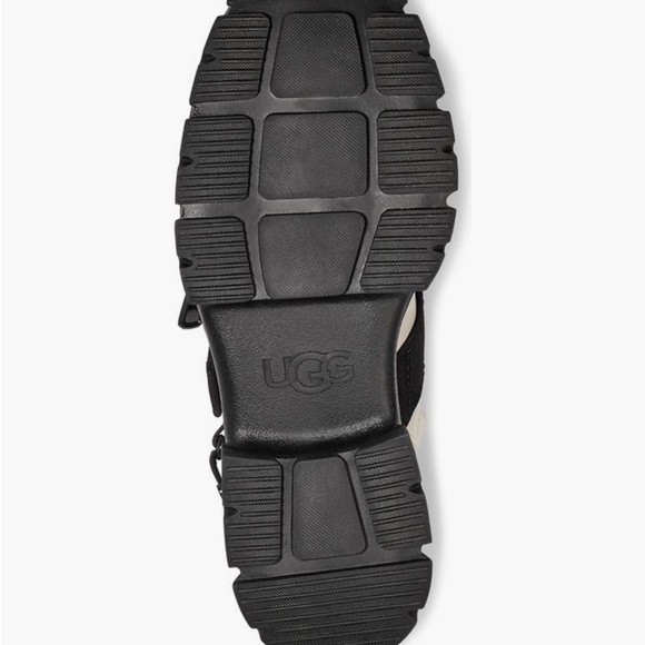 UGG Women's Black and White Combat Boots - Picture 5 of 6